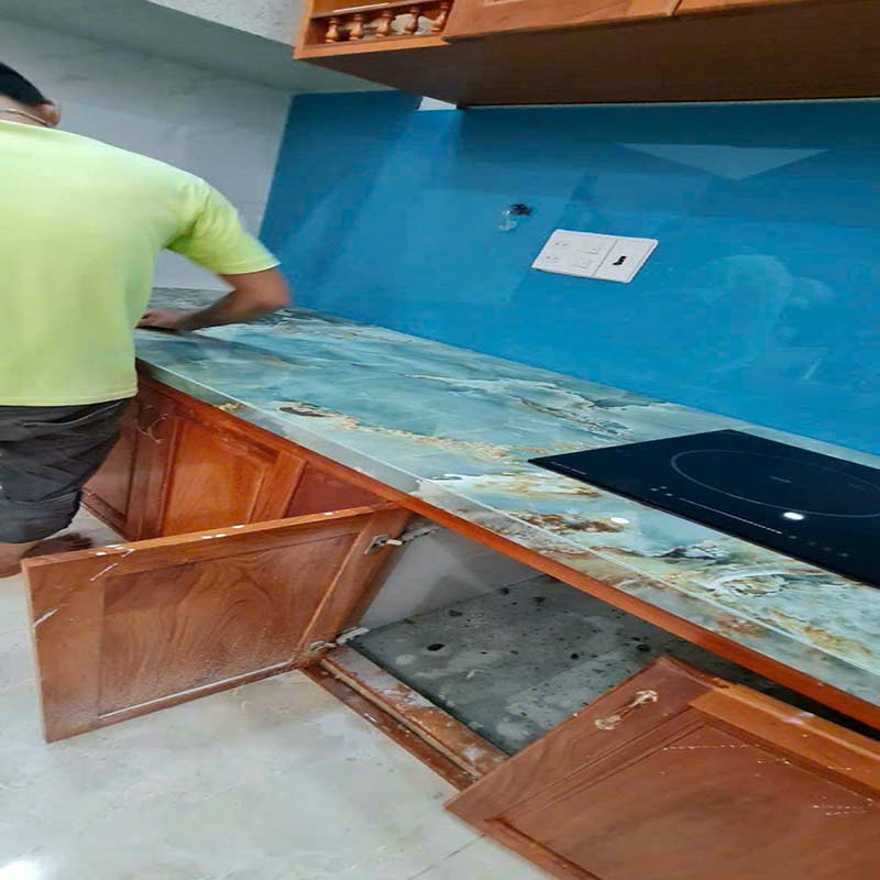 Bếp đá hoa cương