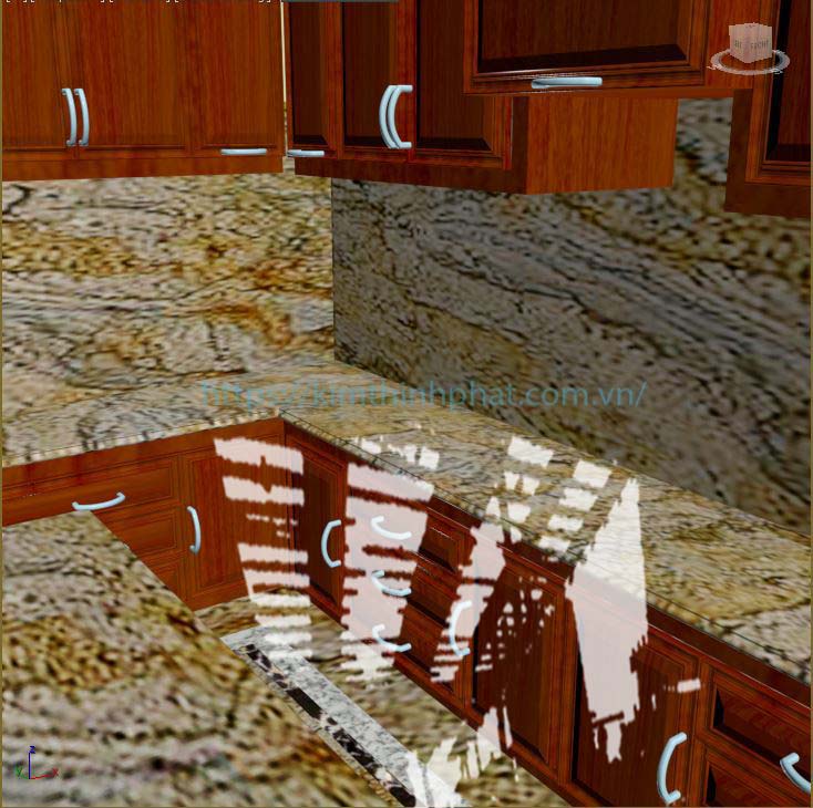 Bếp đá hoa cương
