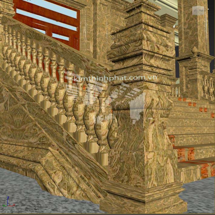 lan can đá hoa cương non nước