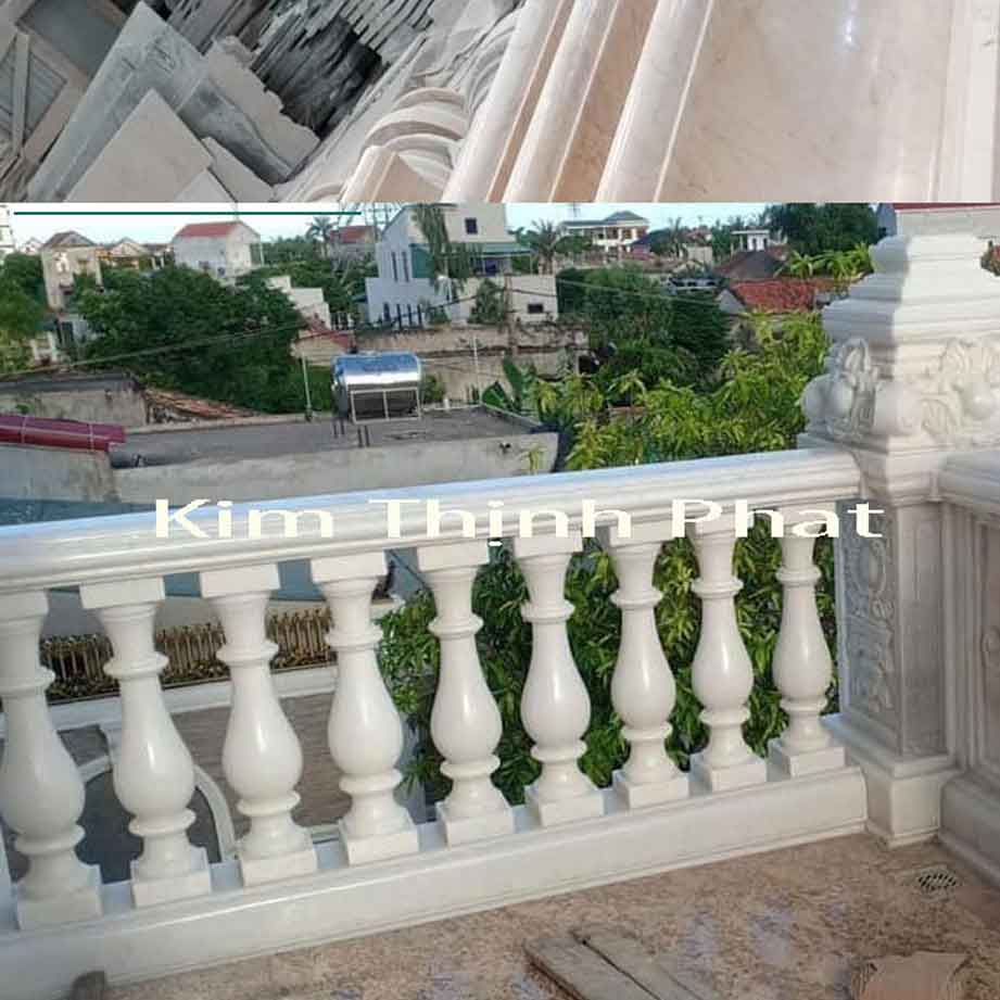 lan can đá hoa cương non nước