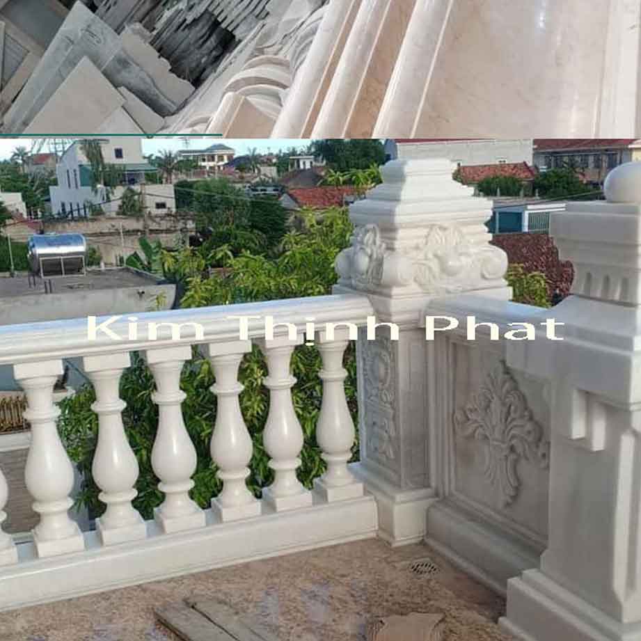 lan can đá hoa cương non nước