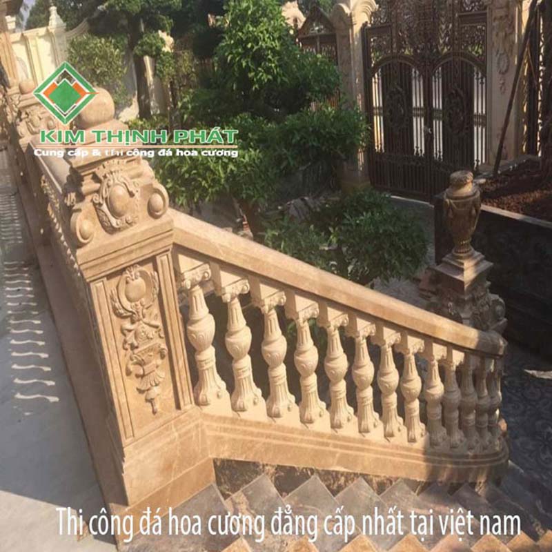 lan can đá hoa cương non nước