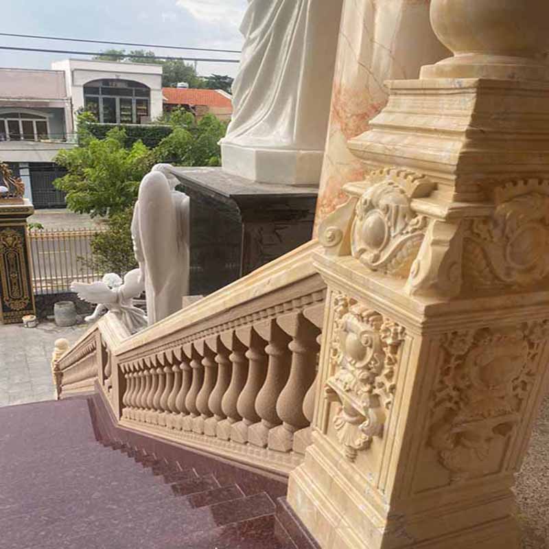 lan can đá hoa cương non nước