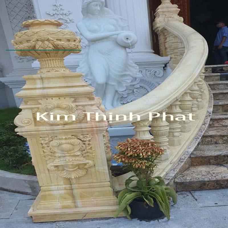 lan can đá hoa cương non nước