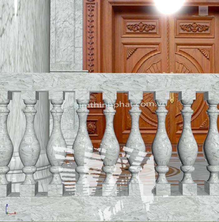 lan can đá hoa cương non nước