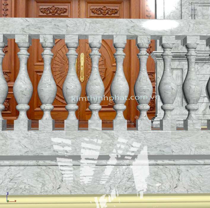 lan can đá hoa cương non nước