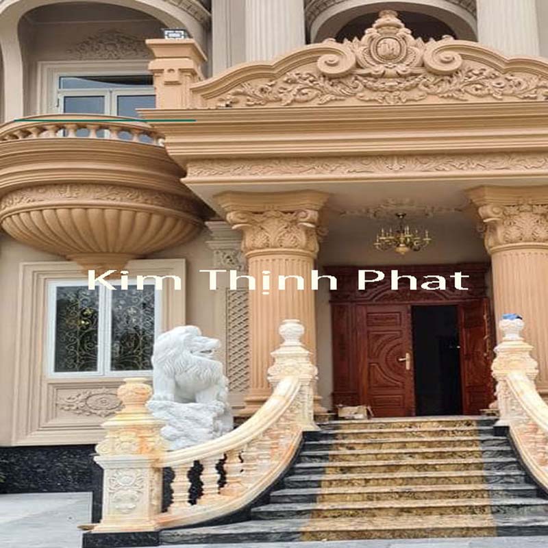 lan can đá hoa cương non nước