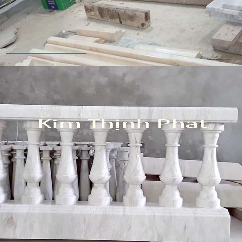 lan can đá hoa cương non nước