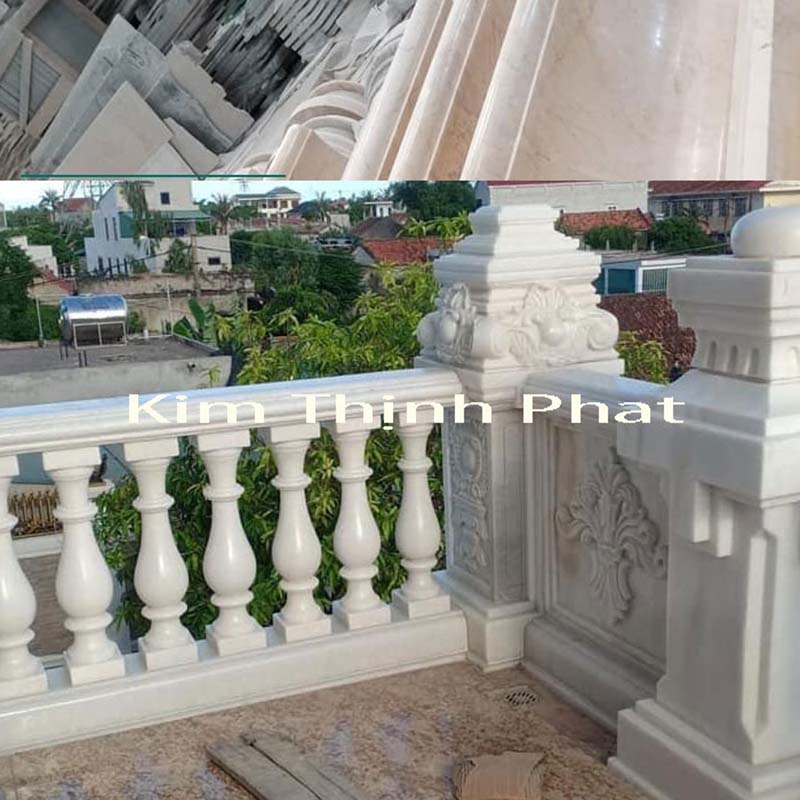 lan can đá hoa cương non nước