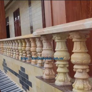 lan can đá hoa cương non nước