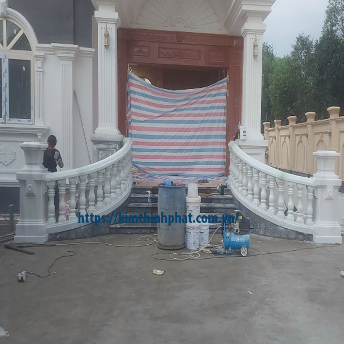 lan can đá hoa cương non nước