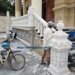 lan can đá hoa cương non nước