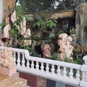 lan can đá hoa cương non nước