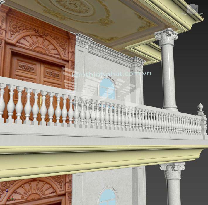 lan can đá hoa cương non nước