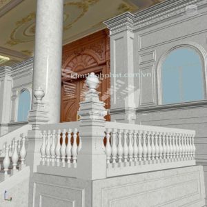 lan can đá hoa cương non nước