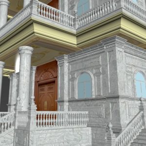 đá hoa cương cột tròn