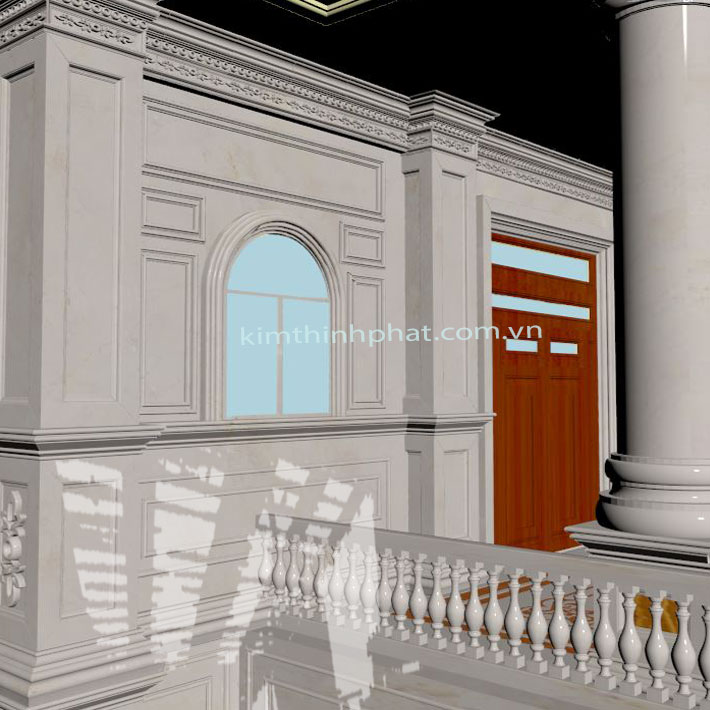 đá hoa cương cột tròn