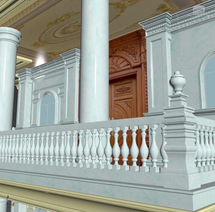 đá hoa cương cột tròn