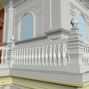 đá hoa cương cột tròn