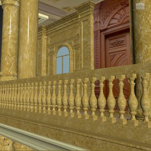 đá hoa cương cột tròn
