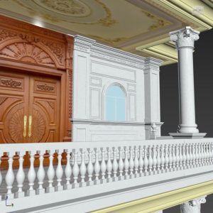 đá hoa cương cột tròn