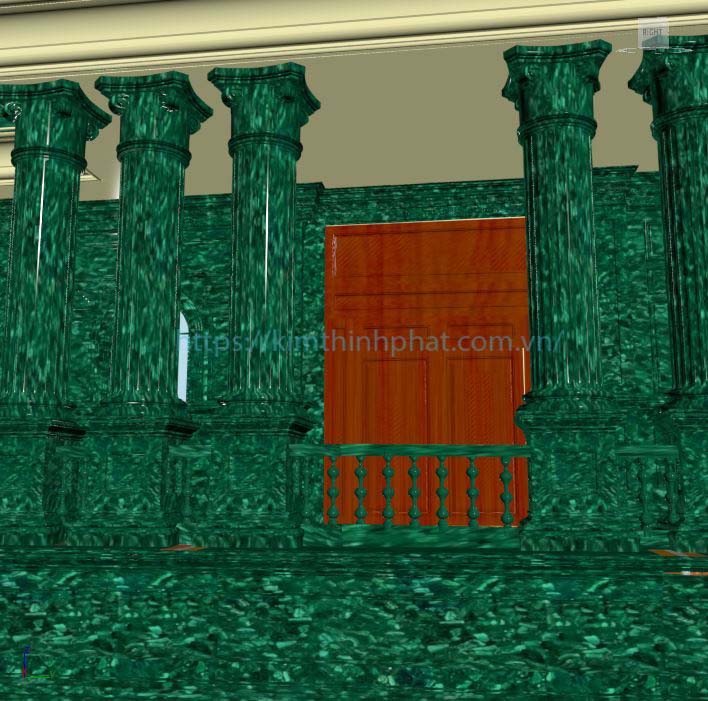 đá hoa cương cột tròn