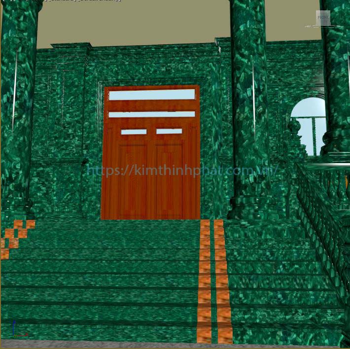 đá hoa cương cột tròn