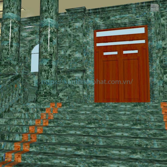 đá hoa cương cột tròn