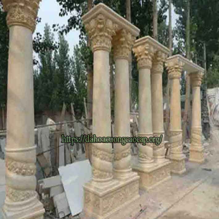 đá hoa cương cột tròn