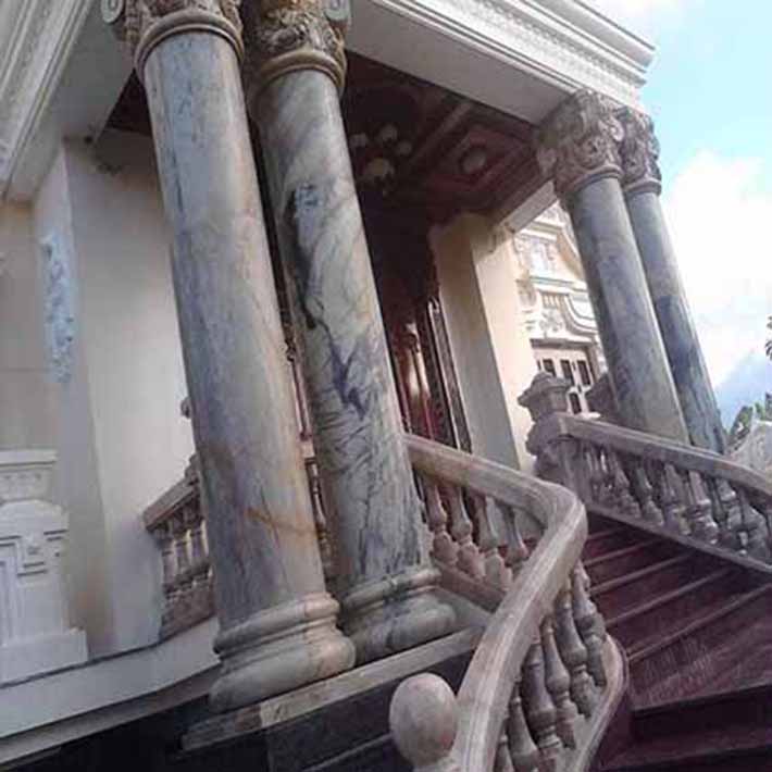 đá hoa cương cột tròn