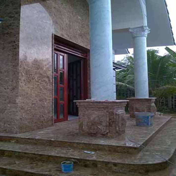 đá hoa cương cột tròn