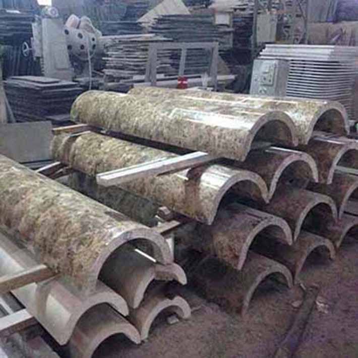 đá hoa cương cột tròn