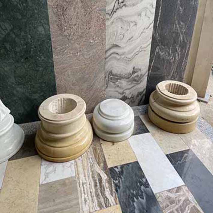 đá hoa cương cột tròn