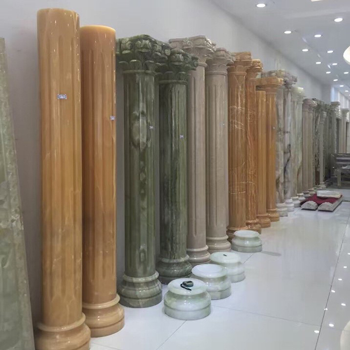 đá hoa cương cột tròn