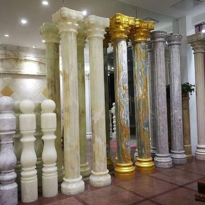 đá hoa cương cột tròn