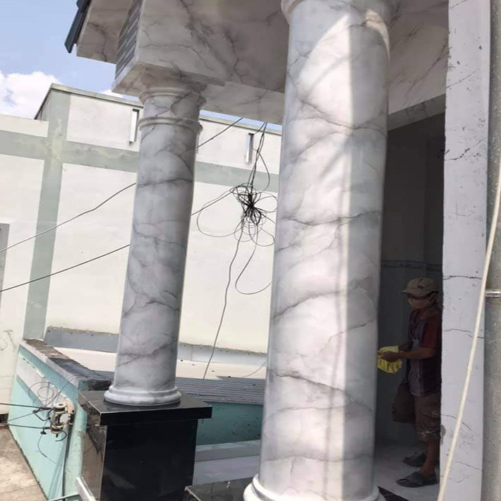 đá hoa cương cột tròn