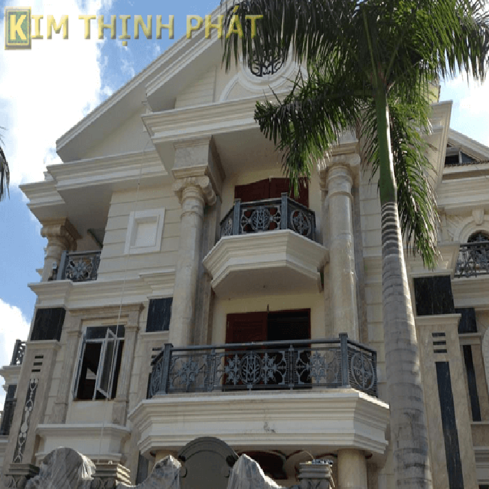 đá hoa cương cột tròn
