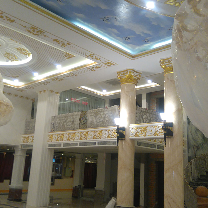 đá hoa cương cột tròn