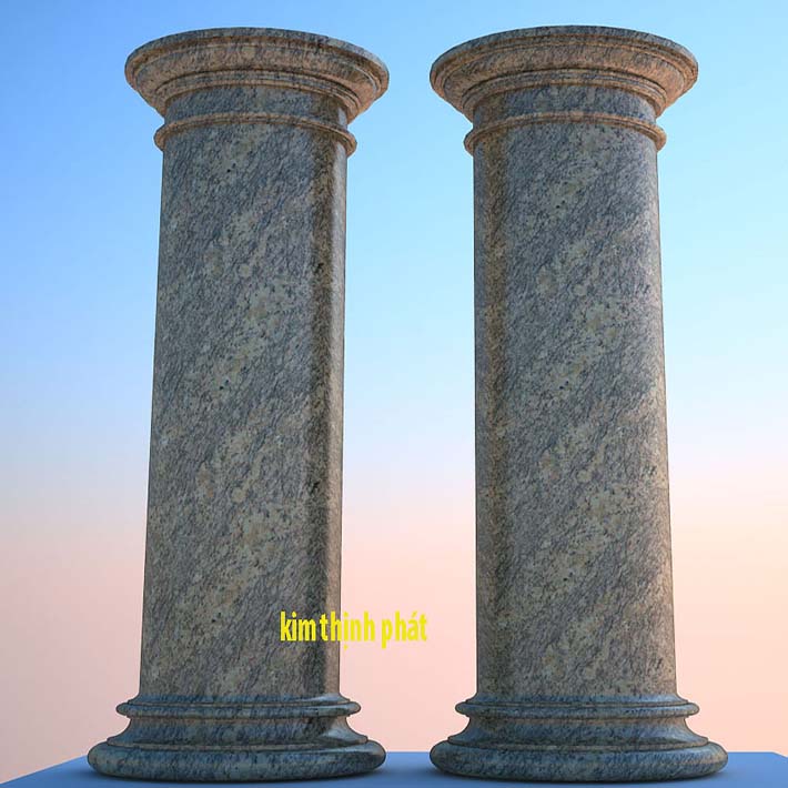 đá hoa cương cột tròn