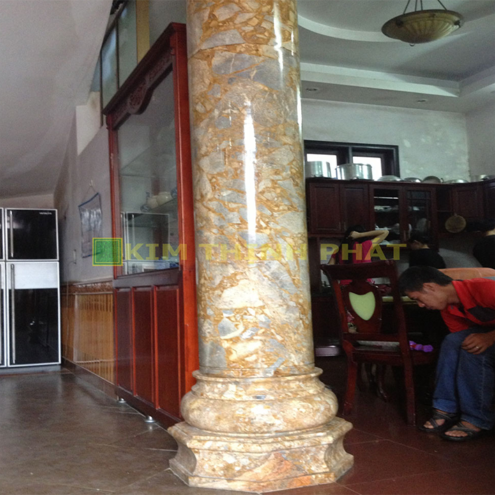 đá hoa cương cột tròn