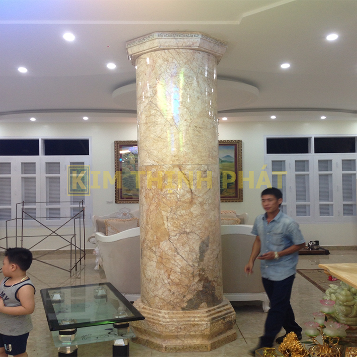 đá hoa cương cột tròn