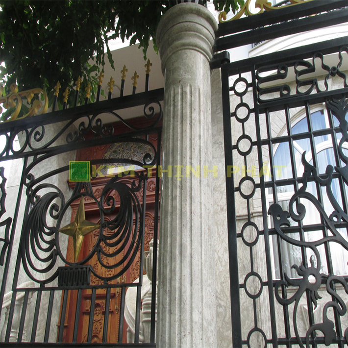 đá hoa cương cột tròn