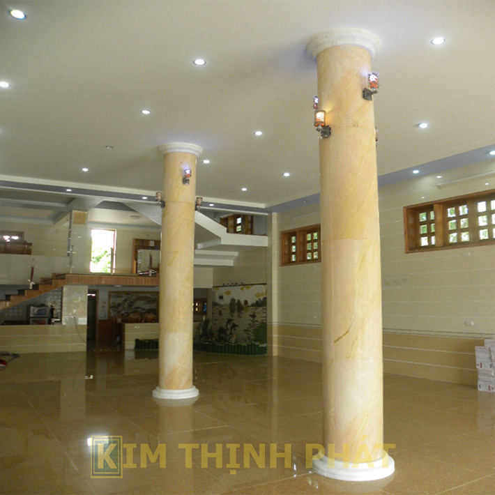 đá hoa cương cột tròn
