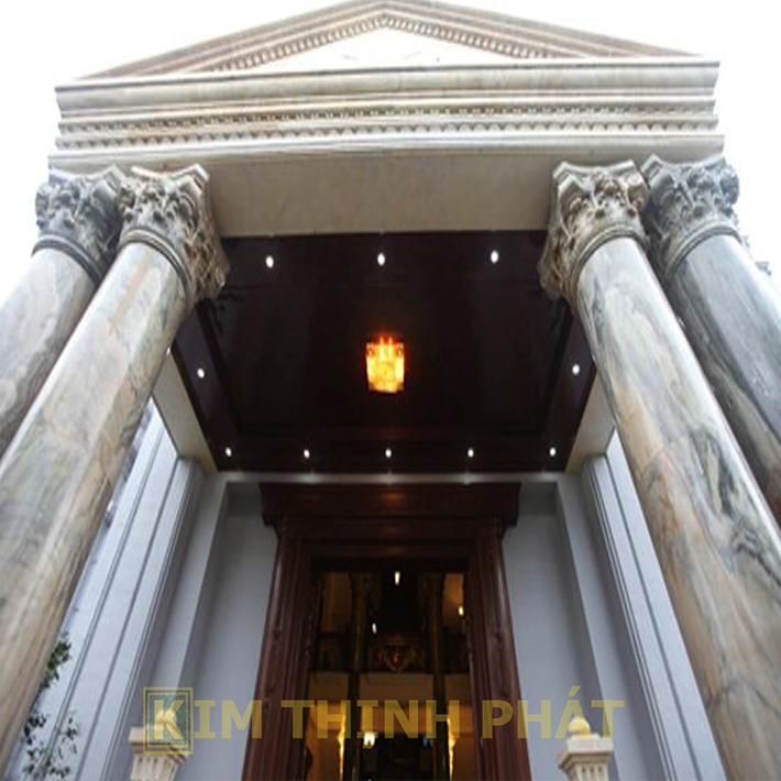 đá hoa cương cột tròn