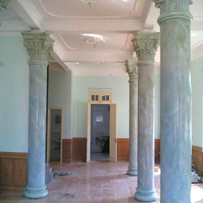 đá hoa cương cột tròn