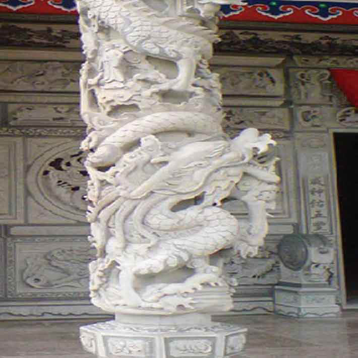 đá hoa cương cột tròn