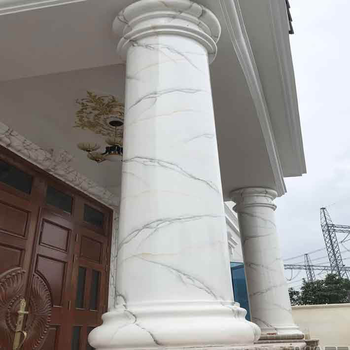 đá hoa cương cột tròn