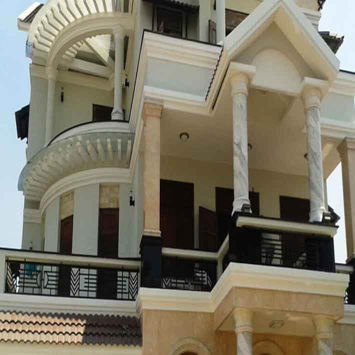 đá hoa cương cột tròn