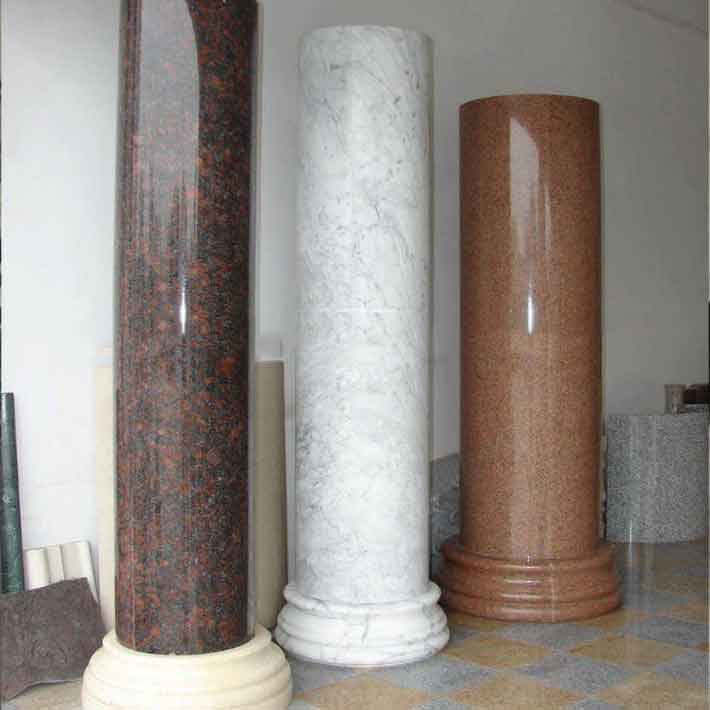 đá hoa cương cột tròn