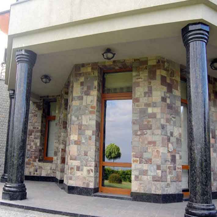 đá hoa cương cột tròn